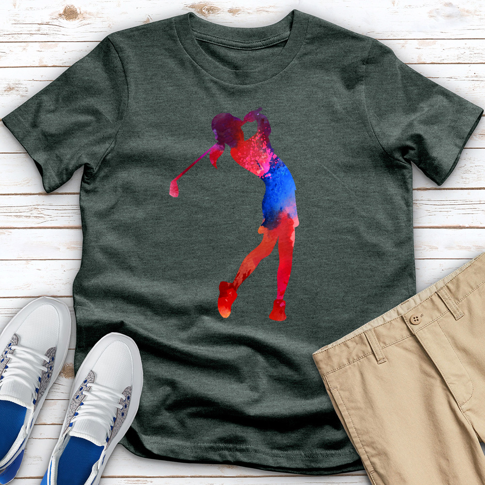 Red Blue Drive Heathered Tee
