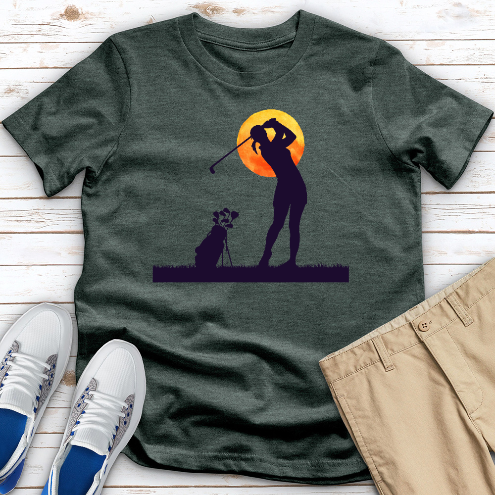 Monlit Golfer Heathered Tee