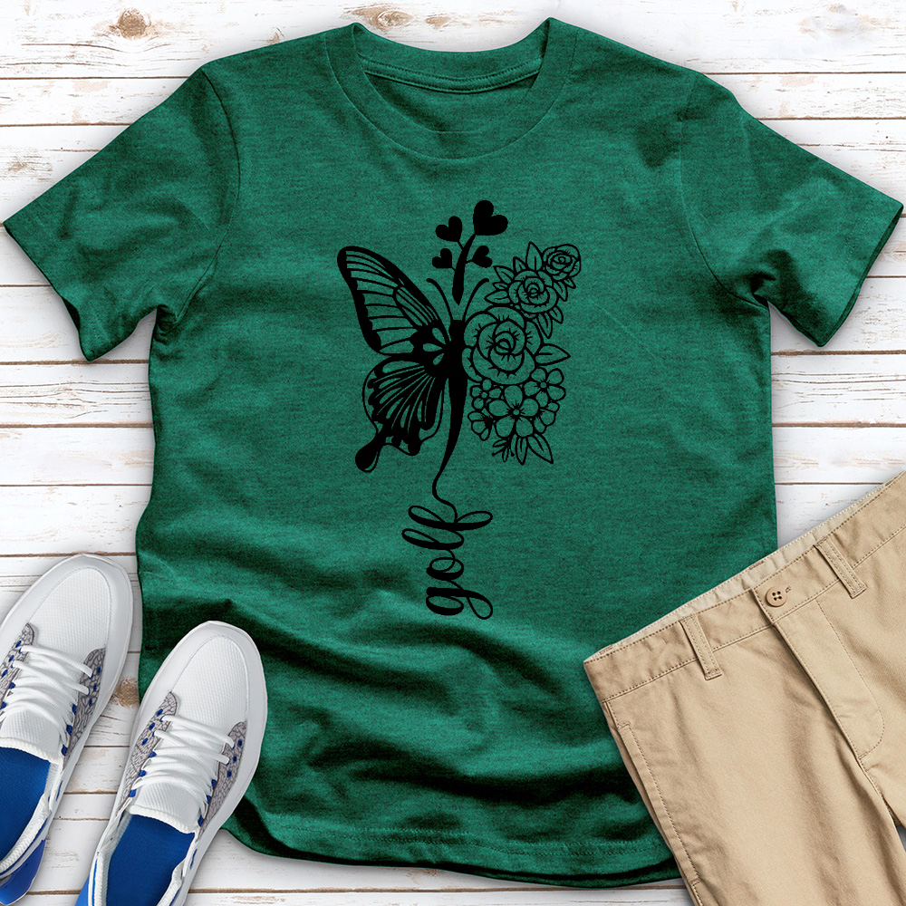 Golf Butterfly Heathered Tee