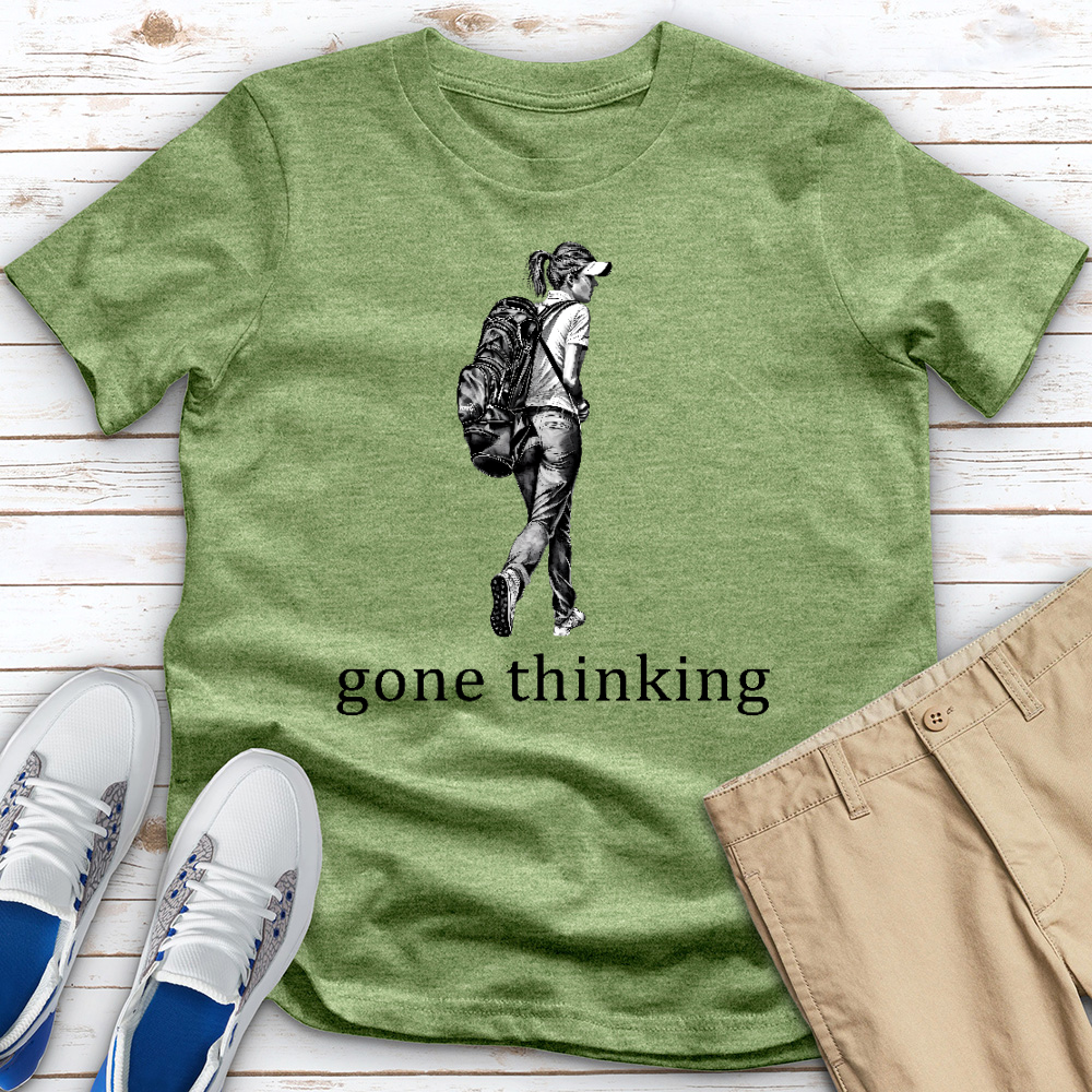 Gone Thinking Heathered Tee