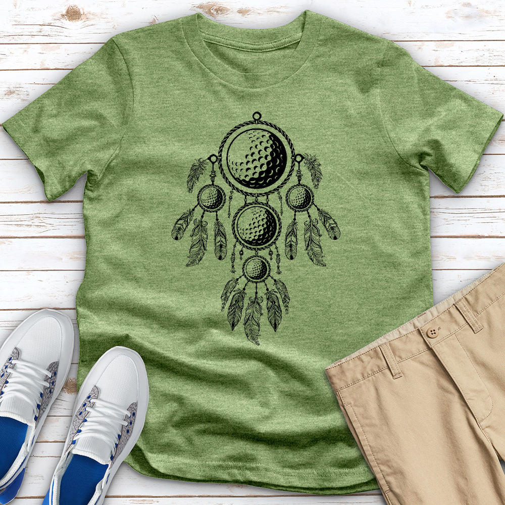 Golf Ball Dreamcatcher Heathered Tee