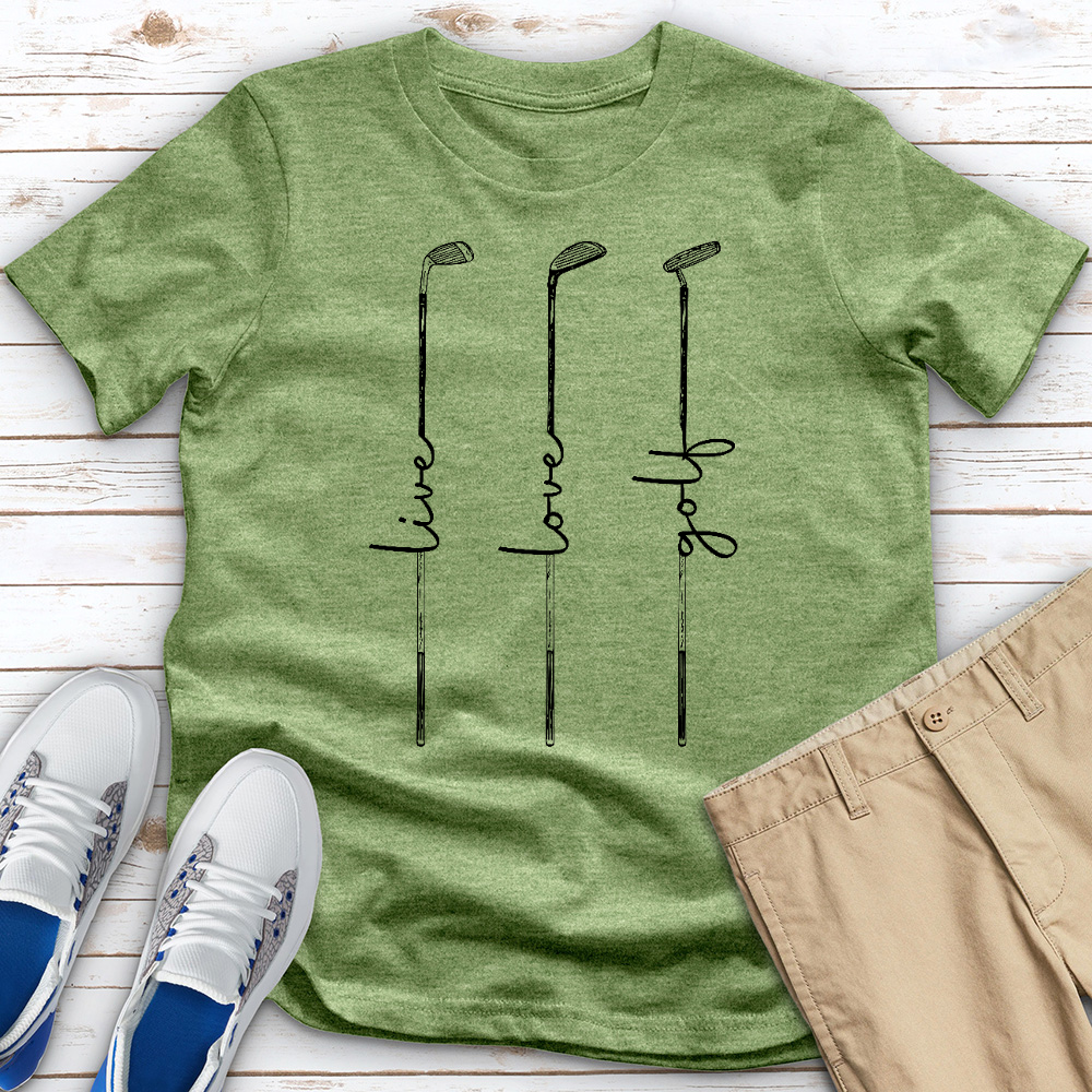 Live Love Golf Heathered Tee