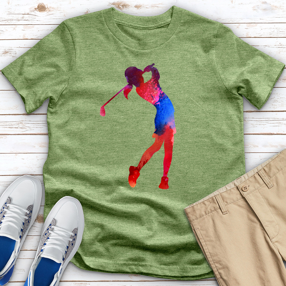 Red Blue Drive Heathered Tee