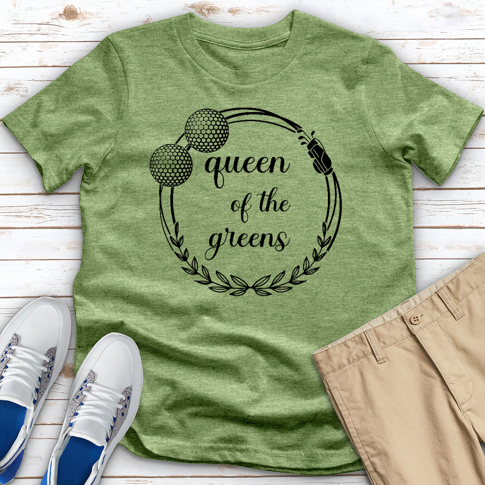 Queen of the Greens Golf Heathered Tee