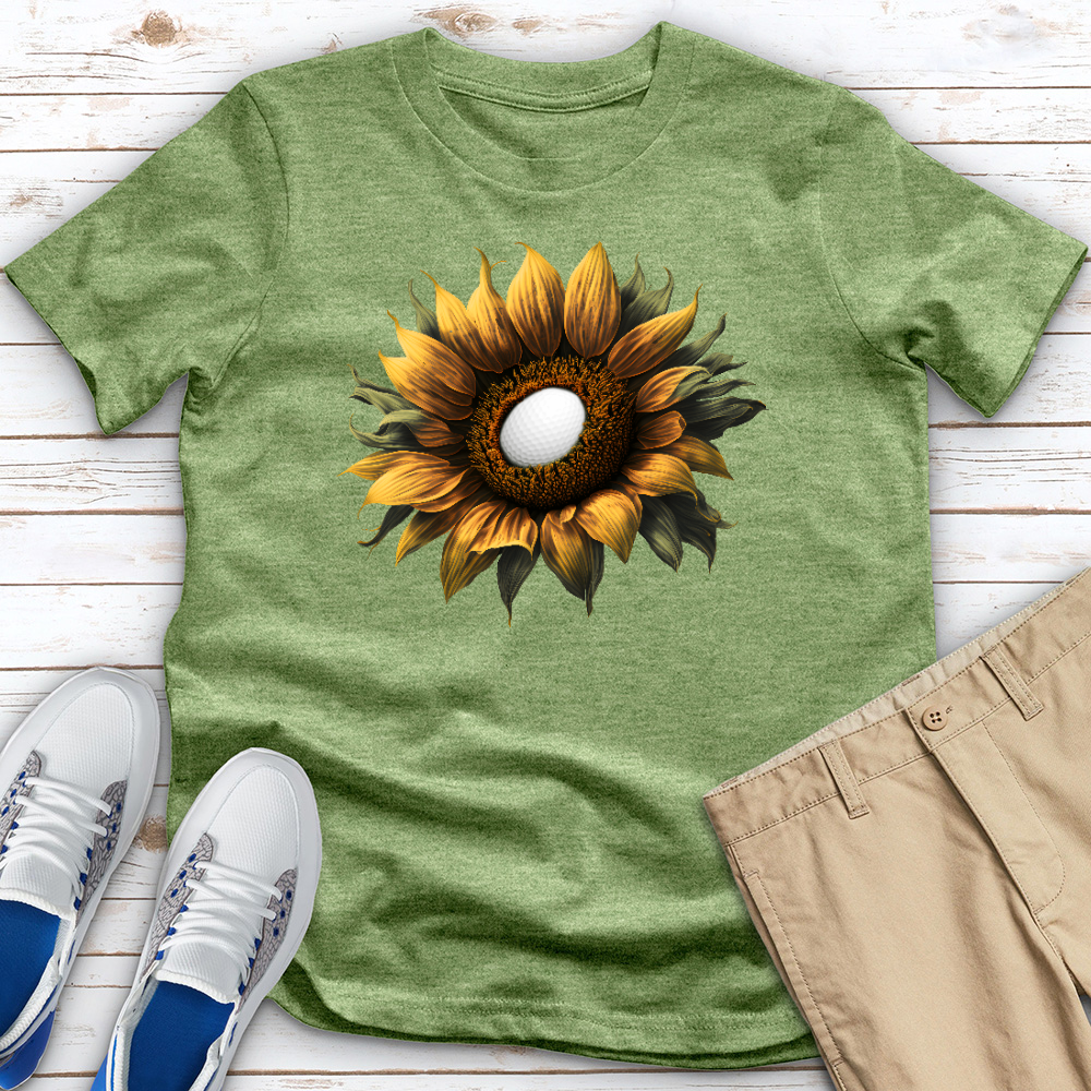 Sunflower Golf Bloom Heathered Tee