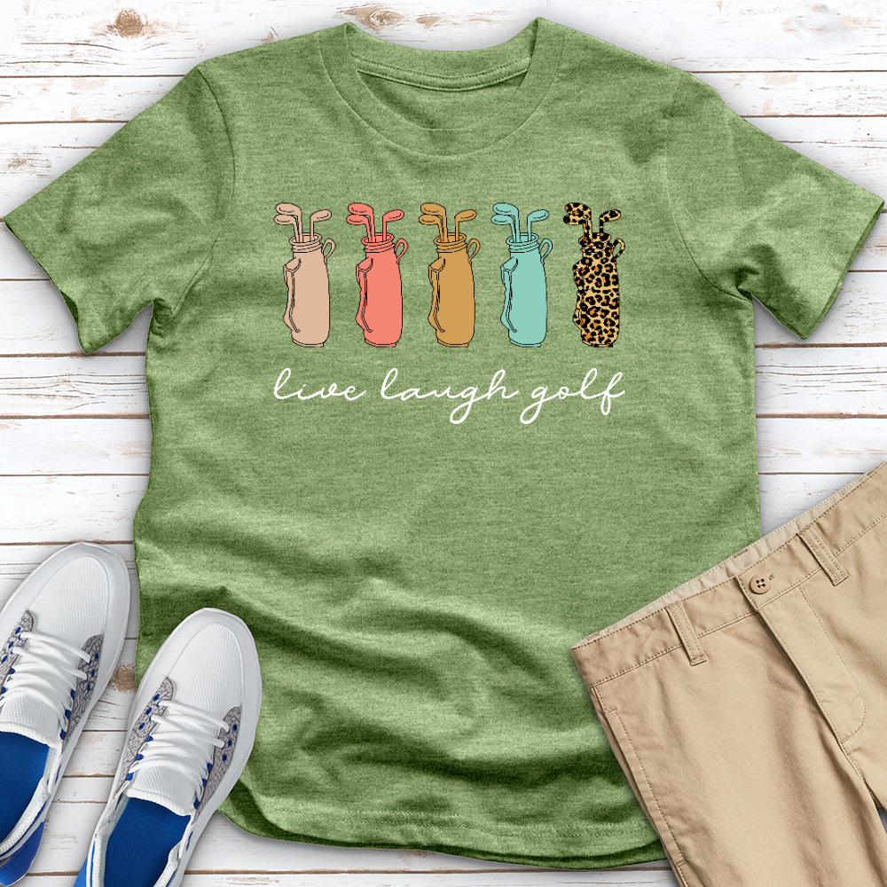 Live Laugh Golf Heathered Tee