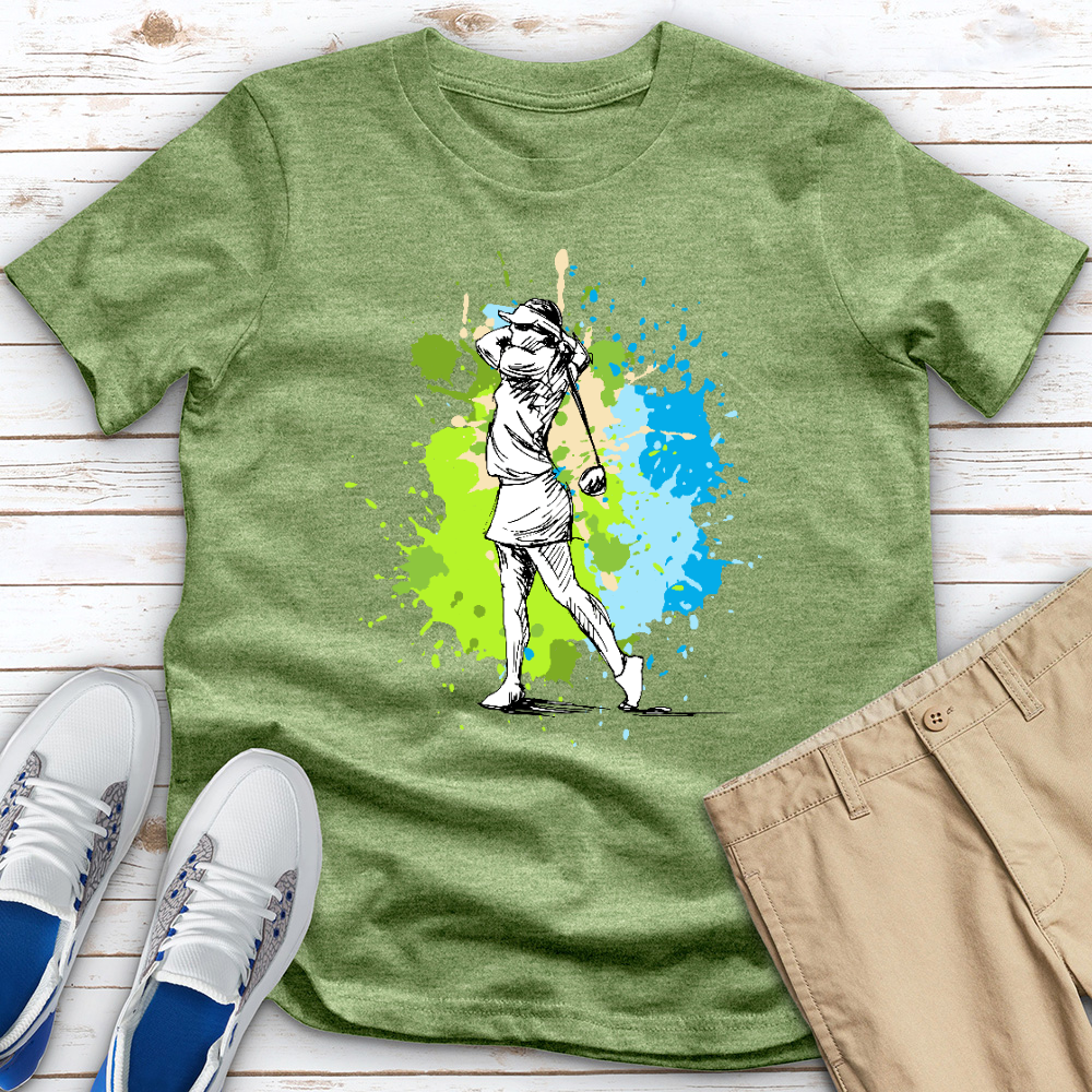 Golf Splash Heathered Tee