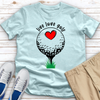 Live Love Golf Heart Heathered Tee