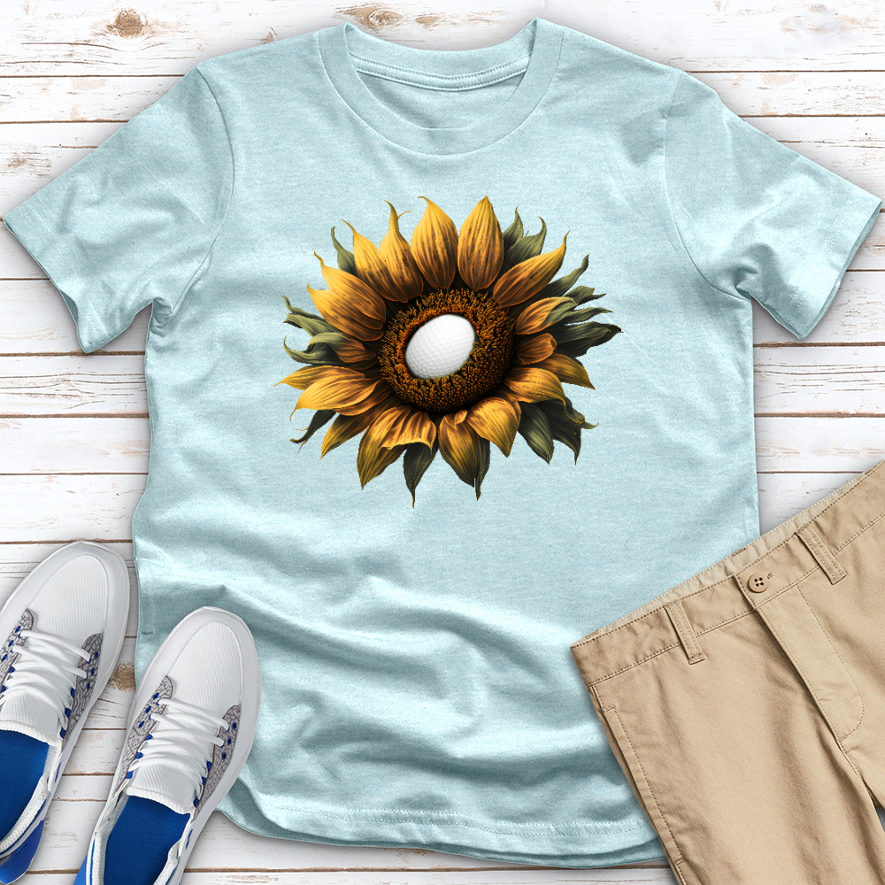 Sunflower Golf Bloom Heathered Tee