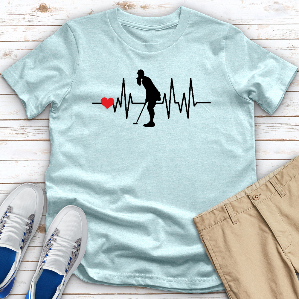 Golf Heartbeat Heathered Tee