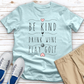 Be Kind Drink Wine Play Golf Heathered Tee