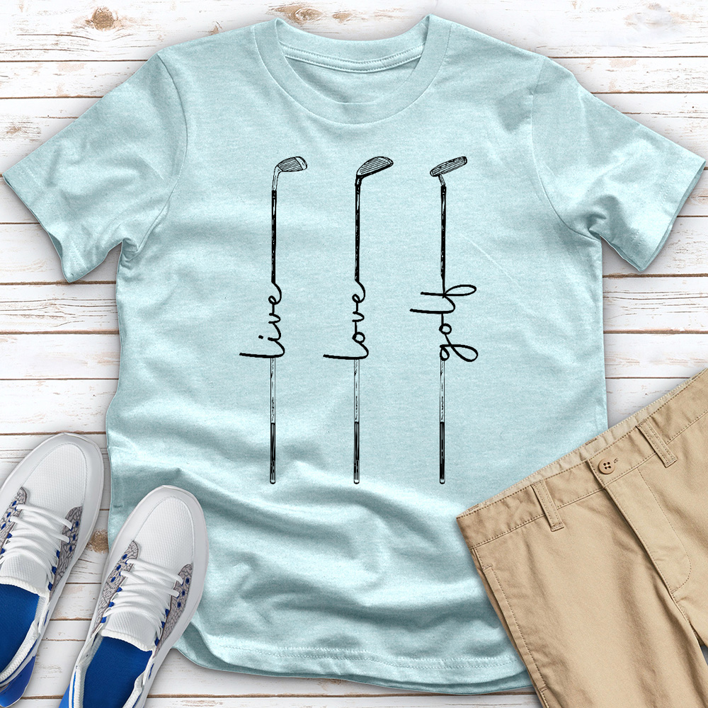 Live Love Golf Heathered Tee