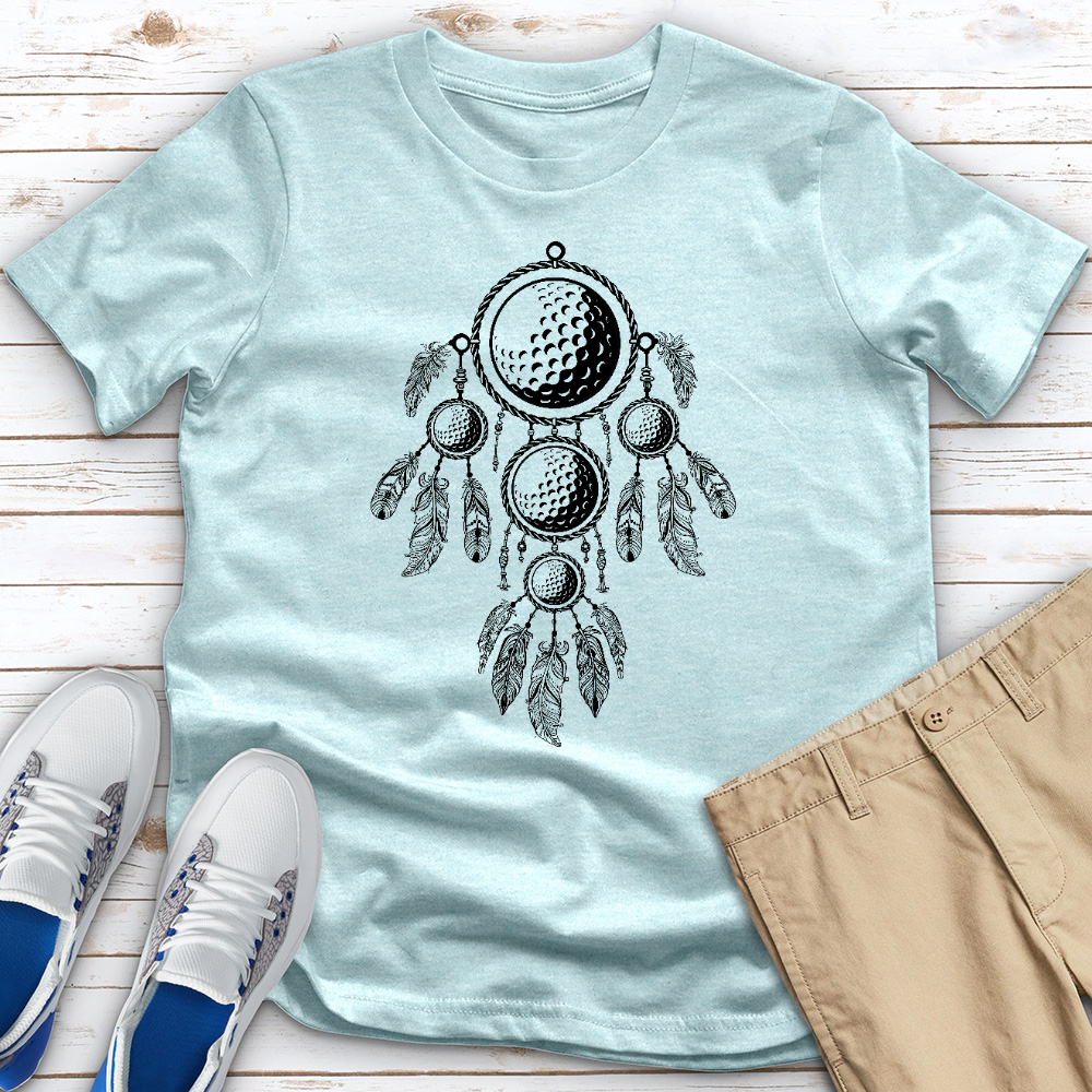 Golf Ball Dreamcatcher Heathered Tee
