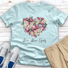 Live Love Golf Heart Heathered Tee