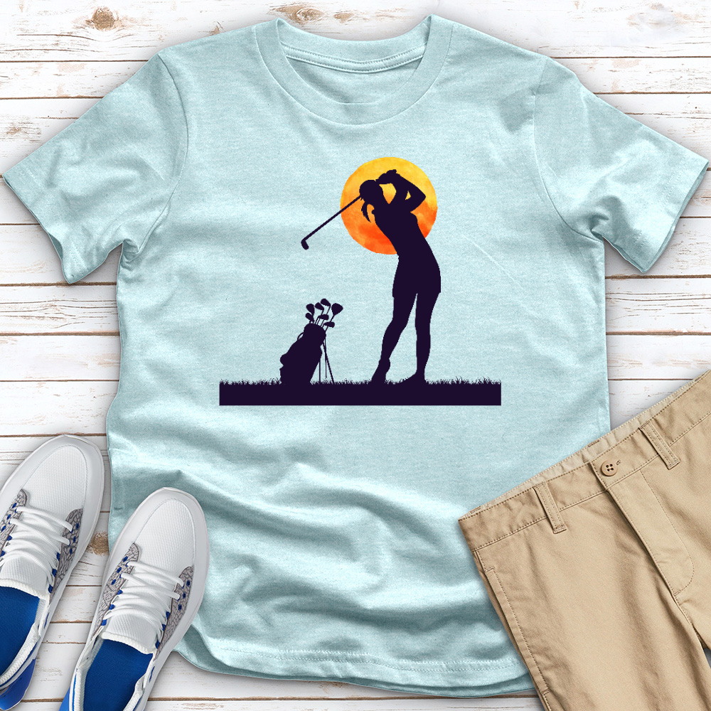 Monlit Golfer Heathered Tee