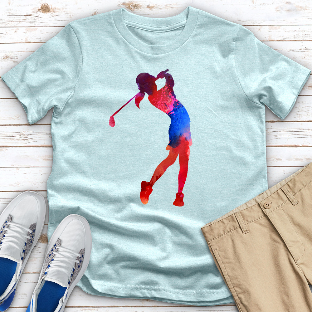 Red Blue Drive Heathered Tee