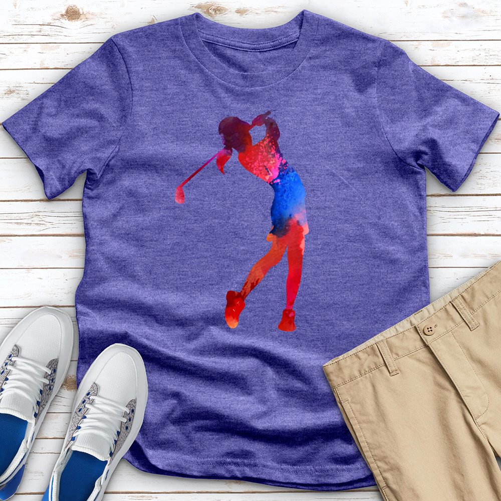 Red Blue Drive Heathered Tee