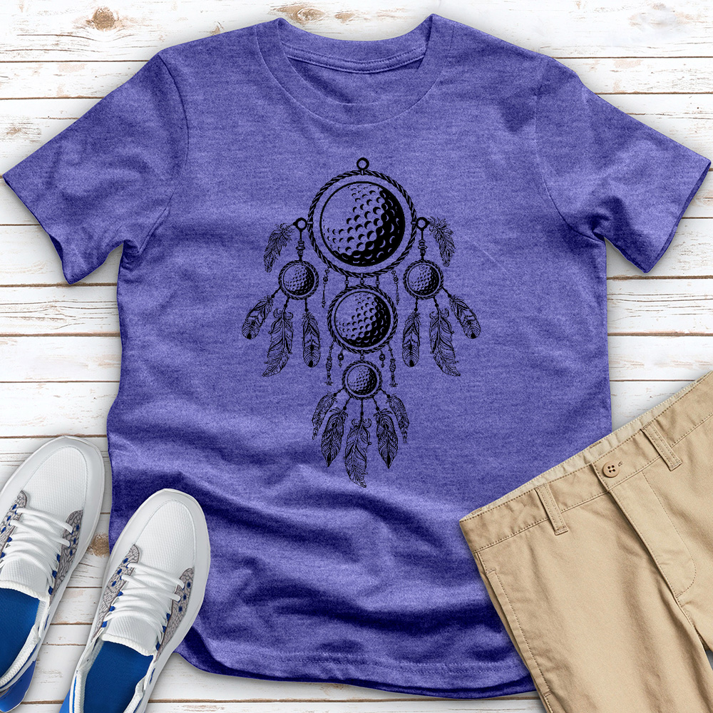 Golf Ball Dreamcatcher Heathered Tee