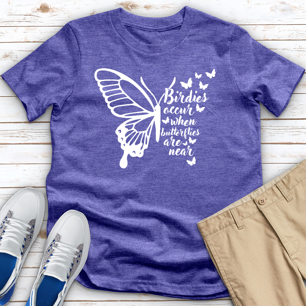 Birdies and Butterfly Heathered Tee