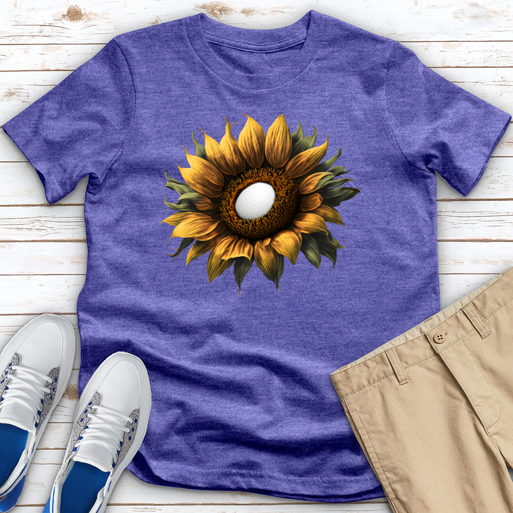 Sunflower Golf Bloom Heathered Tee