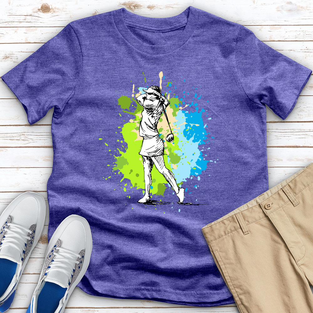 Golf Splash Heathered Tee