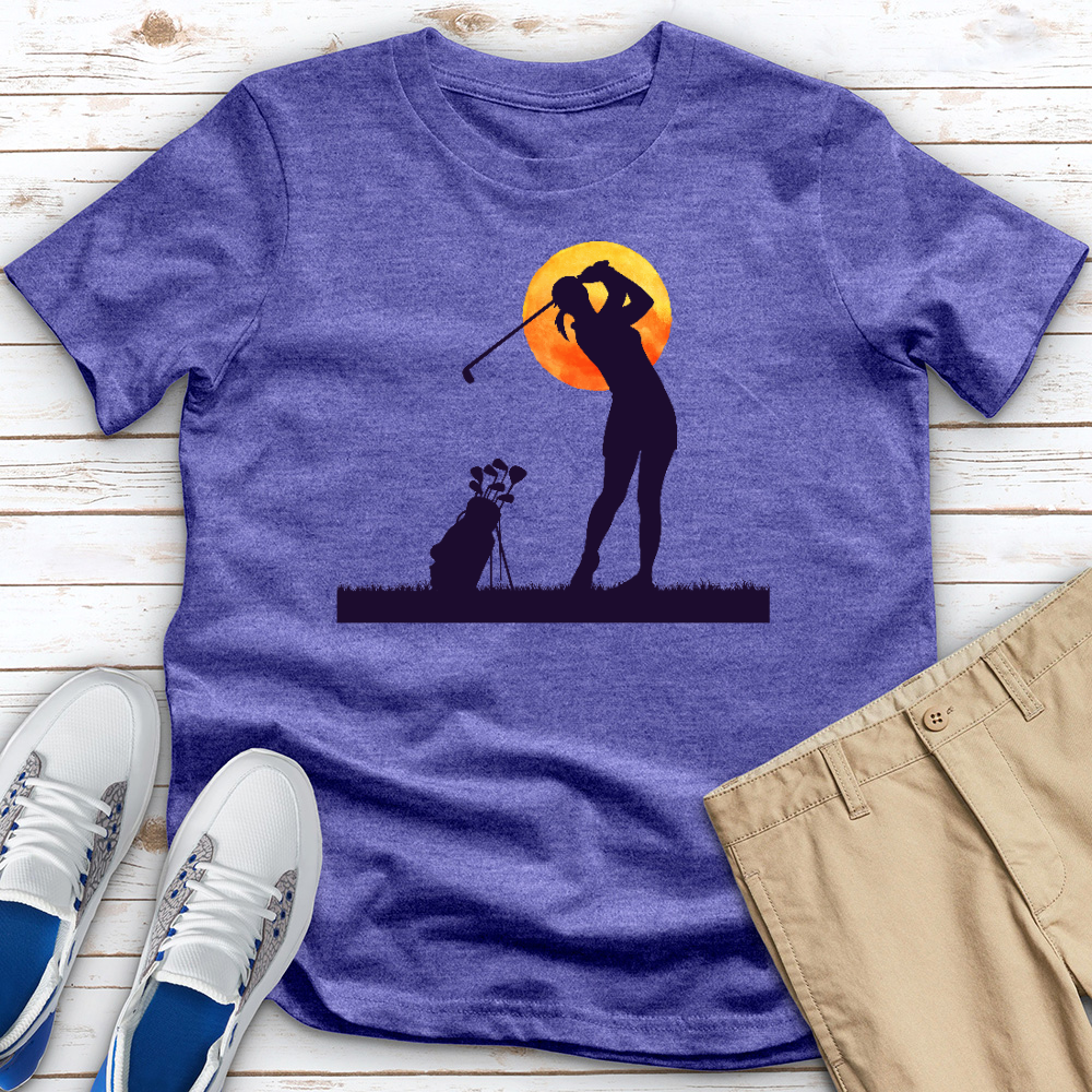 Monlit Golfer Heathered Tee