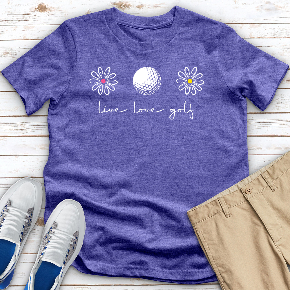 Live Love Golf Heathered Tee