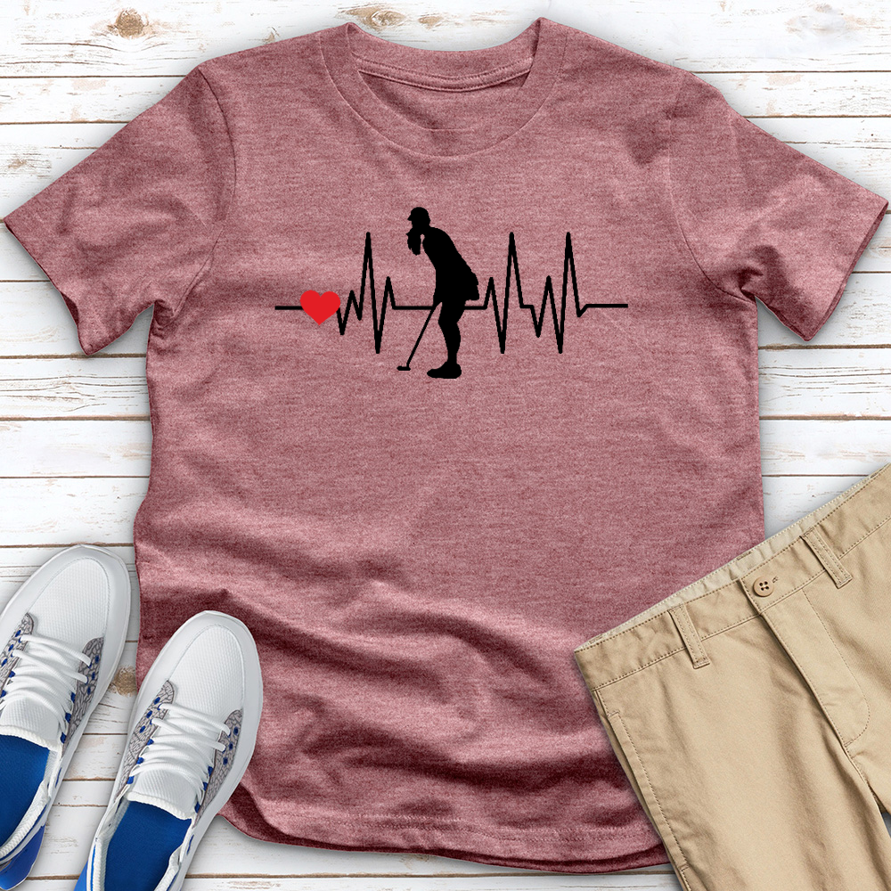 Golf Heartbeat Heathered Tee