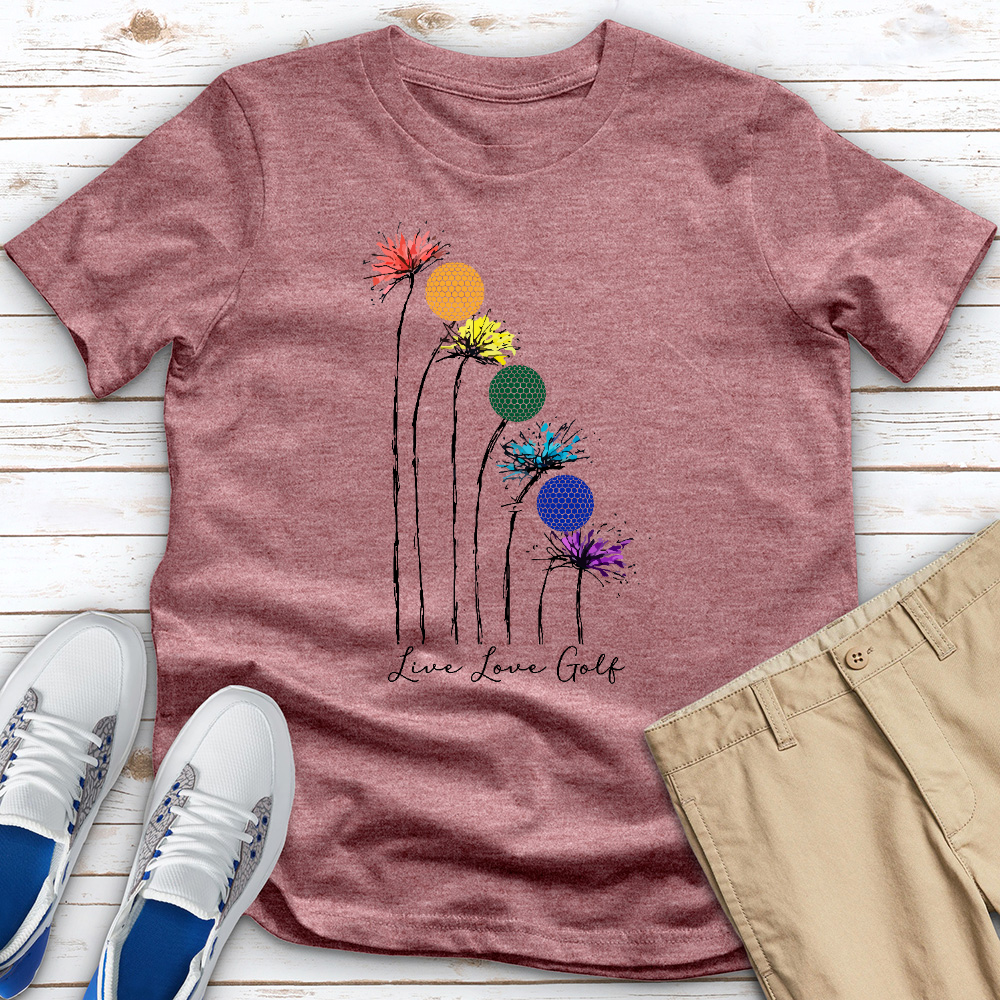 Live Love Golf Heathered Tee