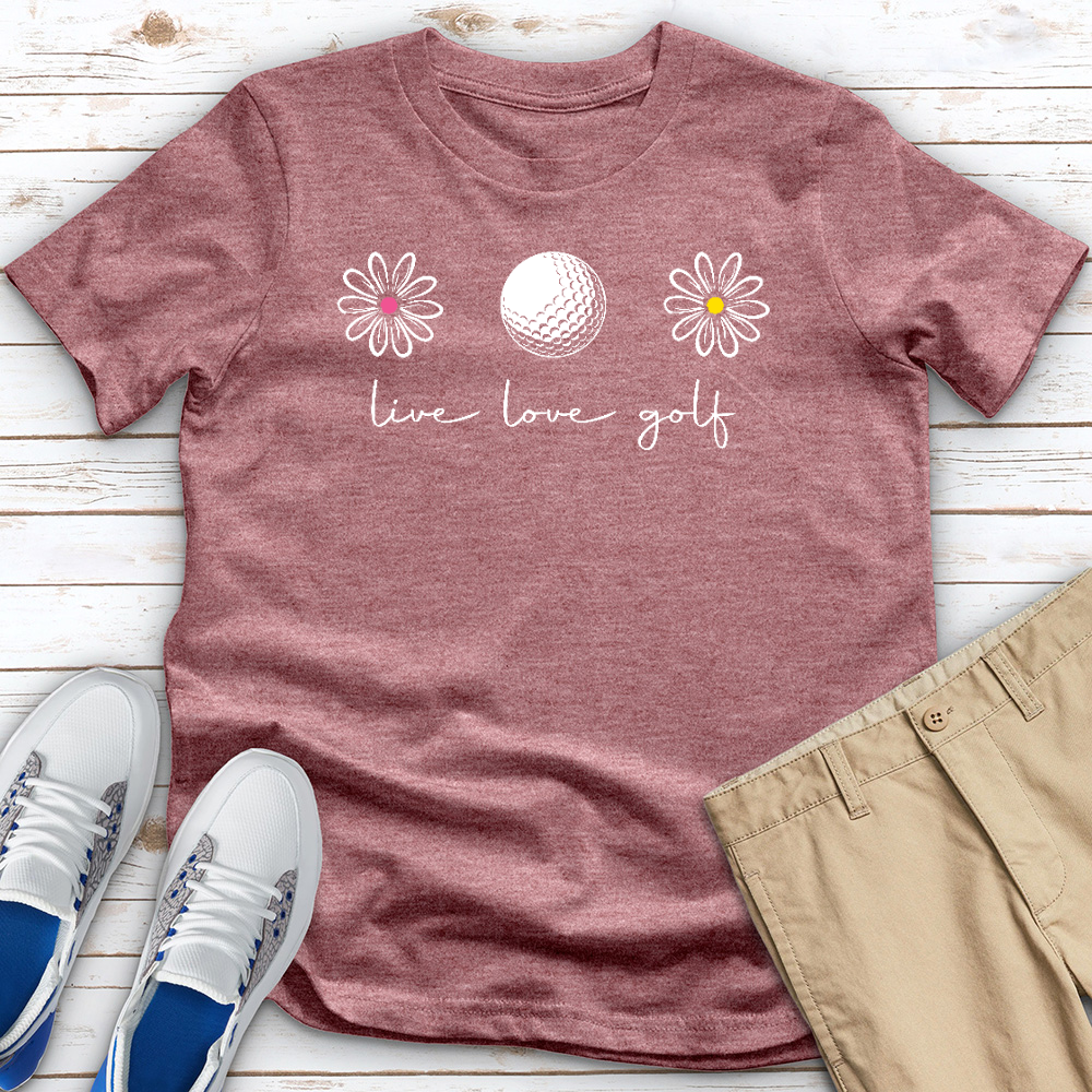 Live Love Golf Heathered Tee