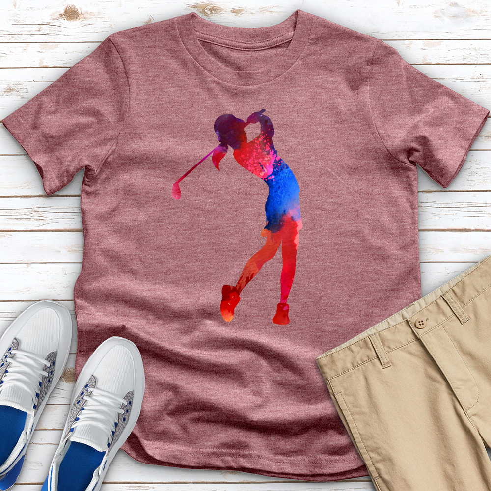 Red Blue Drive Heathered Tee