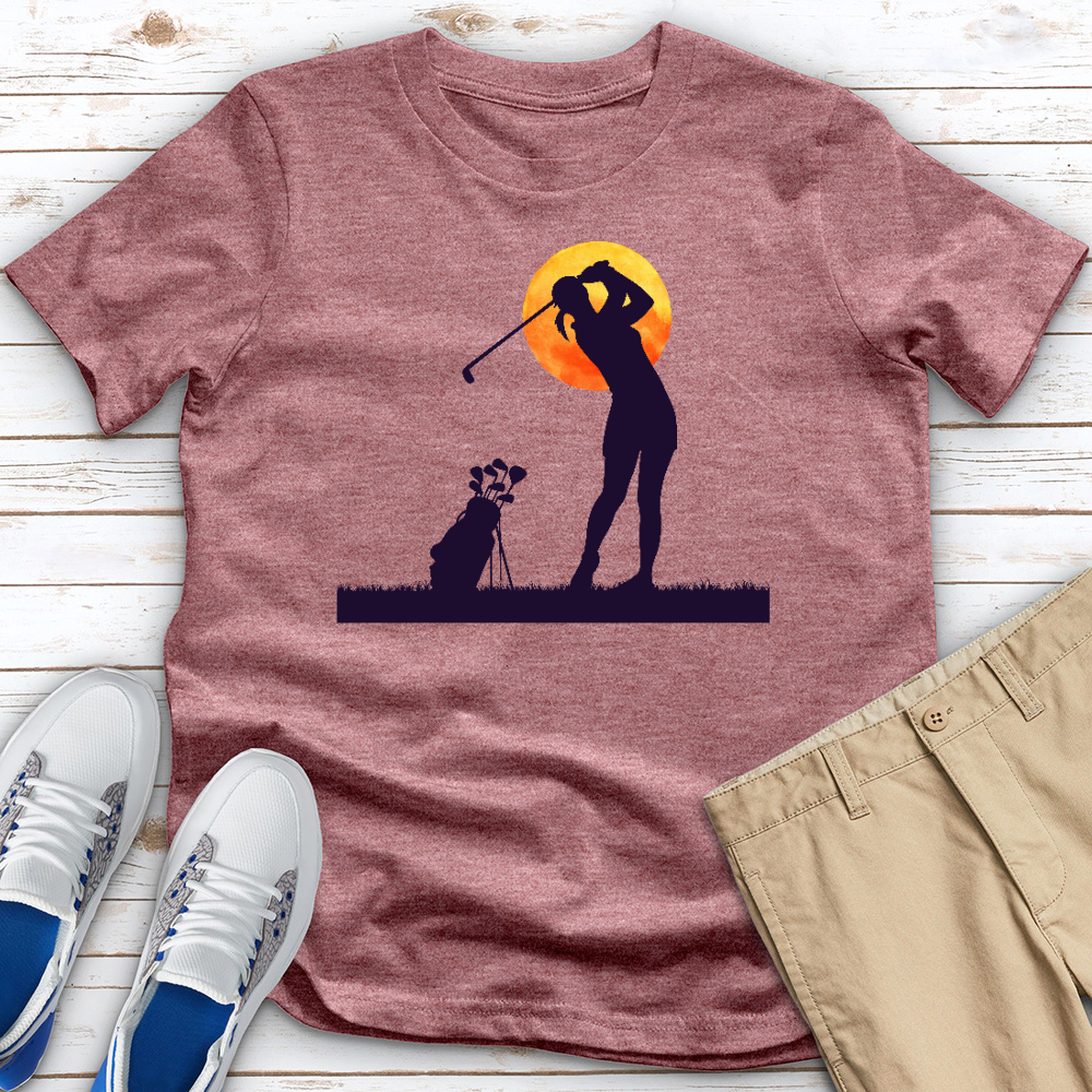 Monlit Golfer Heathered Tee