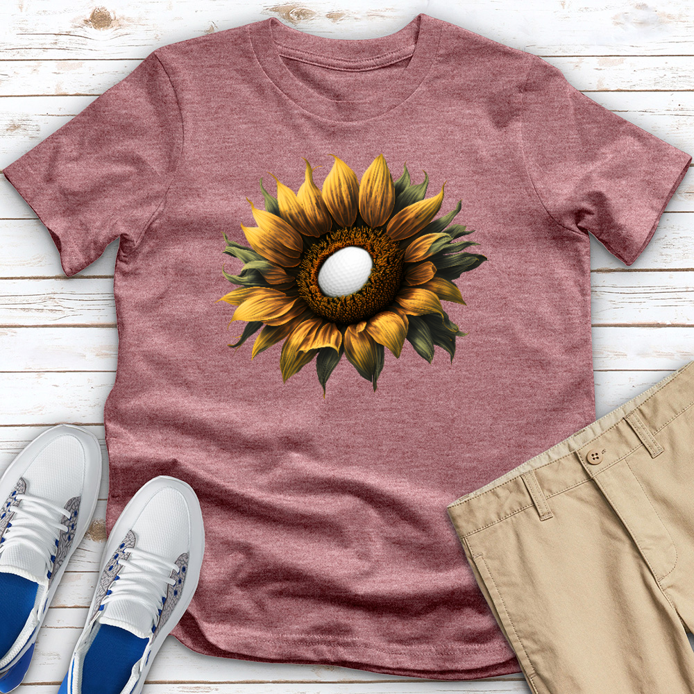 Sunflower Golf Bloom Heathered Tee