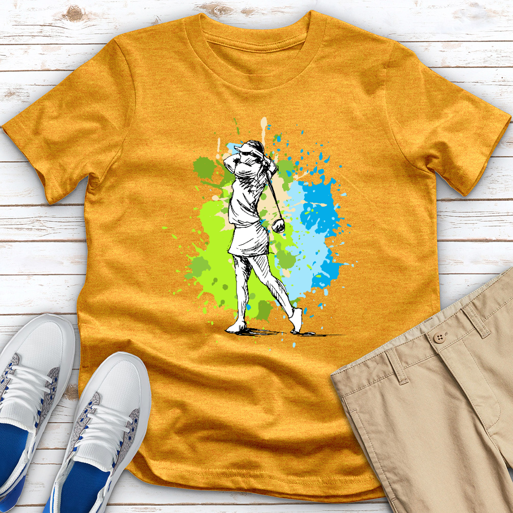 Golf Splash Heathered Tee