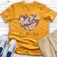 Live Love Golf Heart Heathered Tee