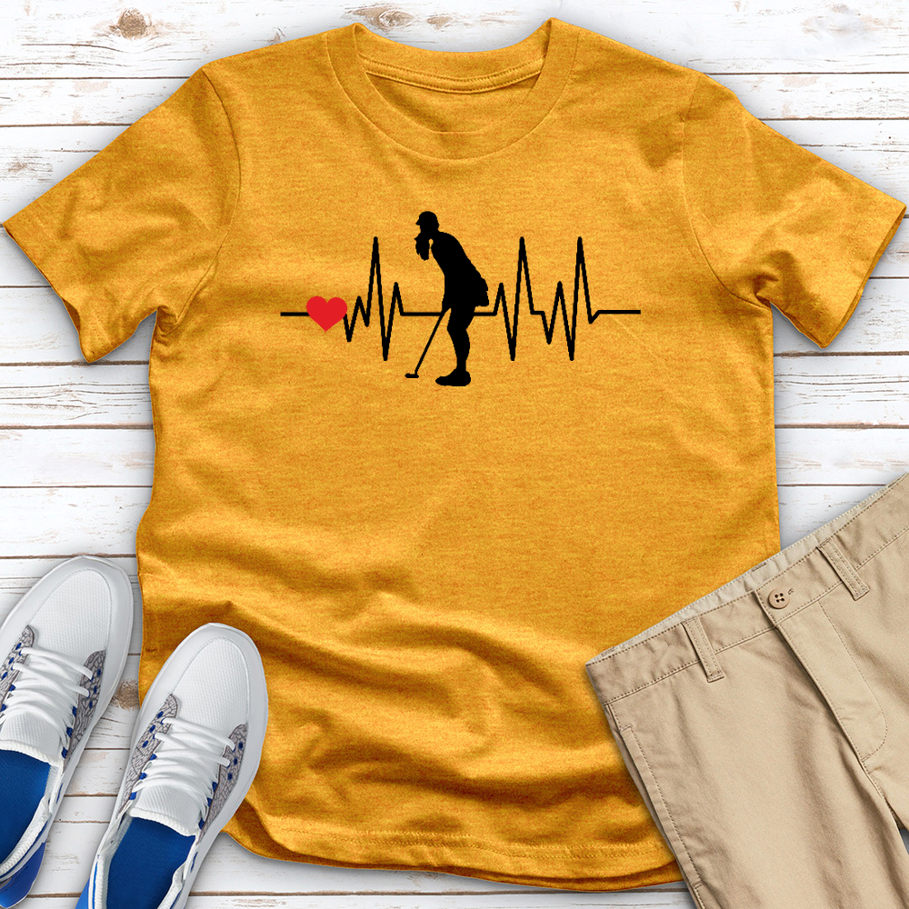 Golf Heartbeat Heathered Tee