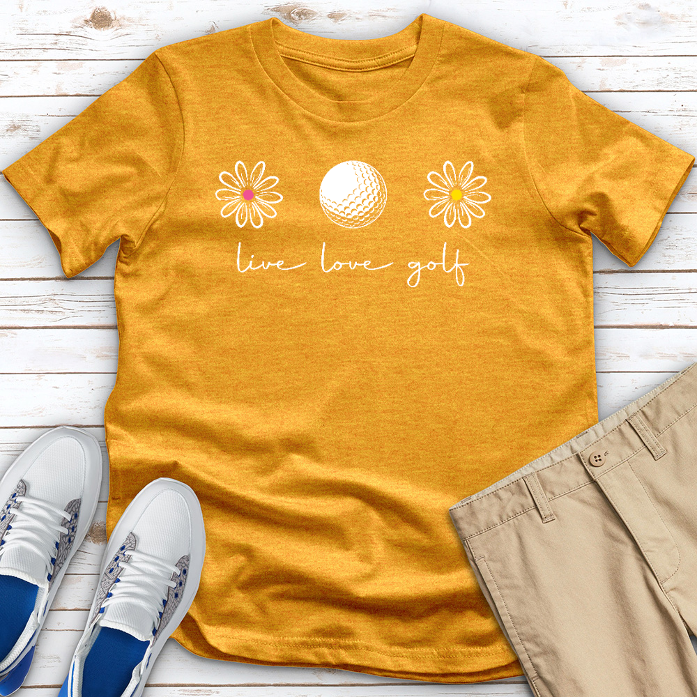 Live Love Golf Heathered Tee