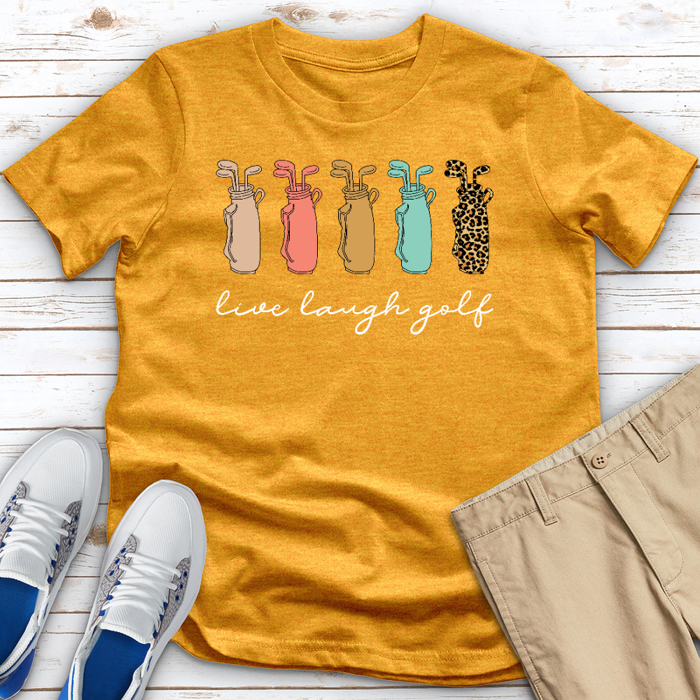 Live Laugh Golf Heathered Tee