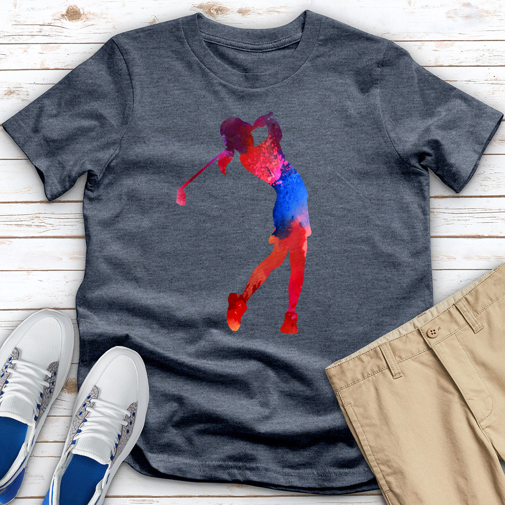 Red Blue Drive Heathered Tee