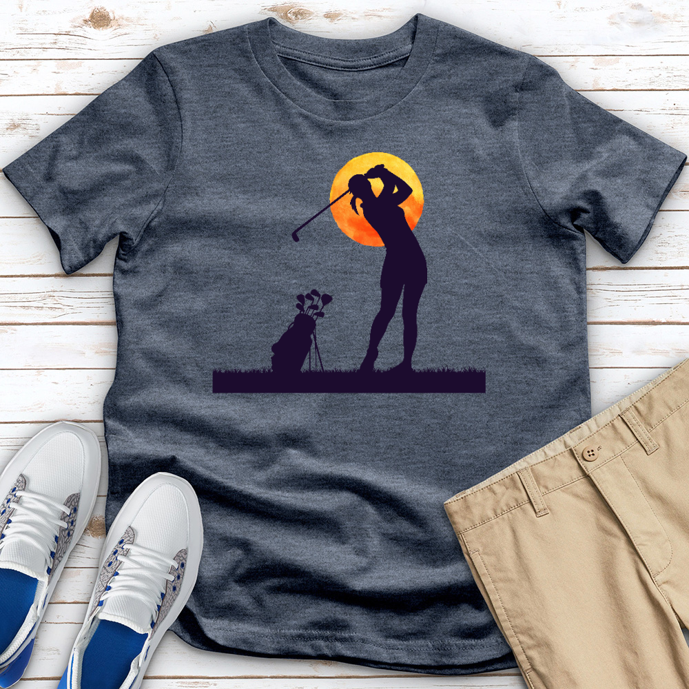 Monlit Golfer Heathered Tee