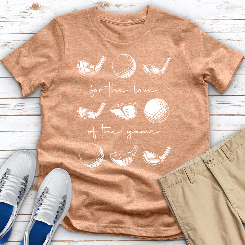 For The Love of Golf Heathered Tee