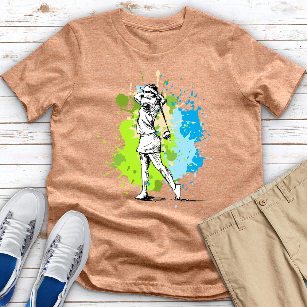 Golf Splash Heathered Tee