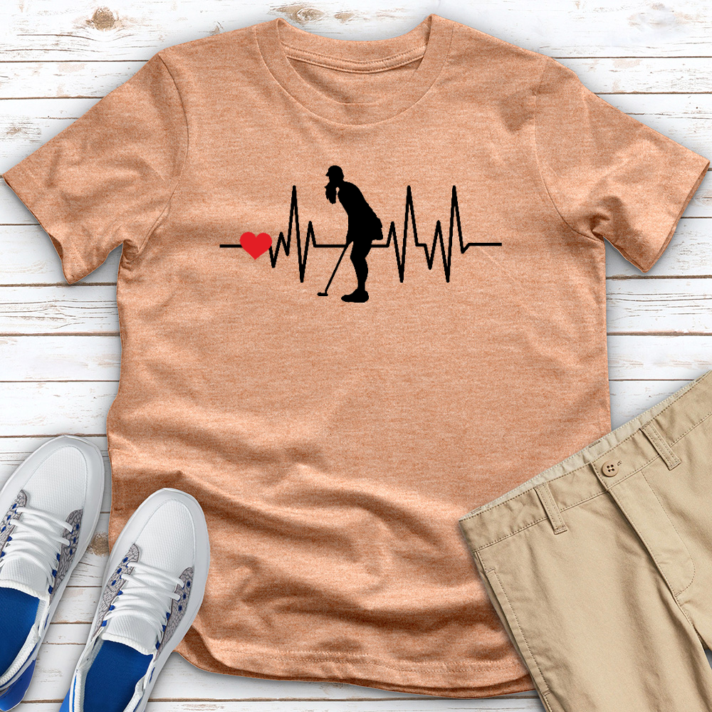 Golf Heartbeat Heathered Tee