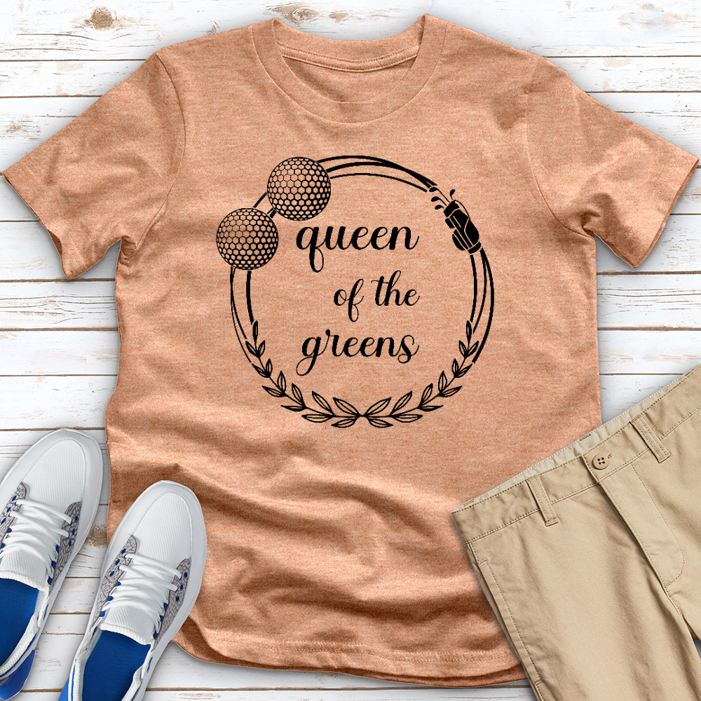 Queen of the Greens Golf Heathered Tee