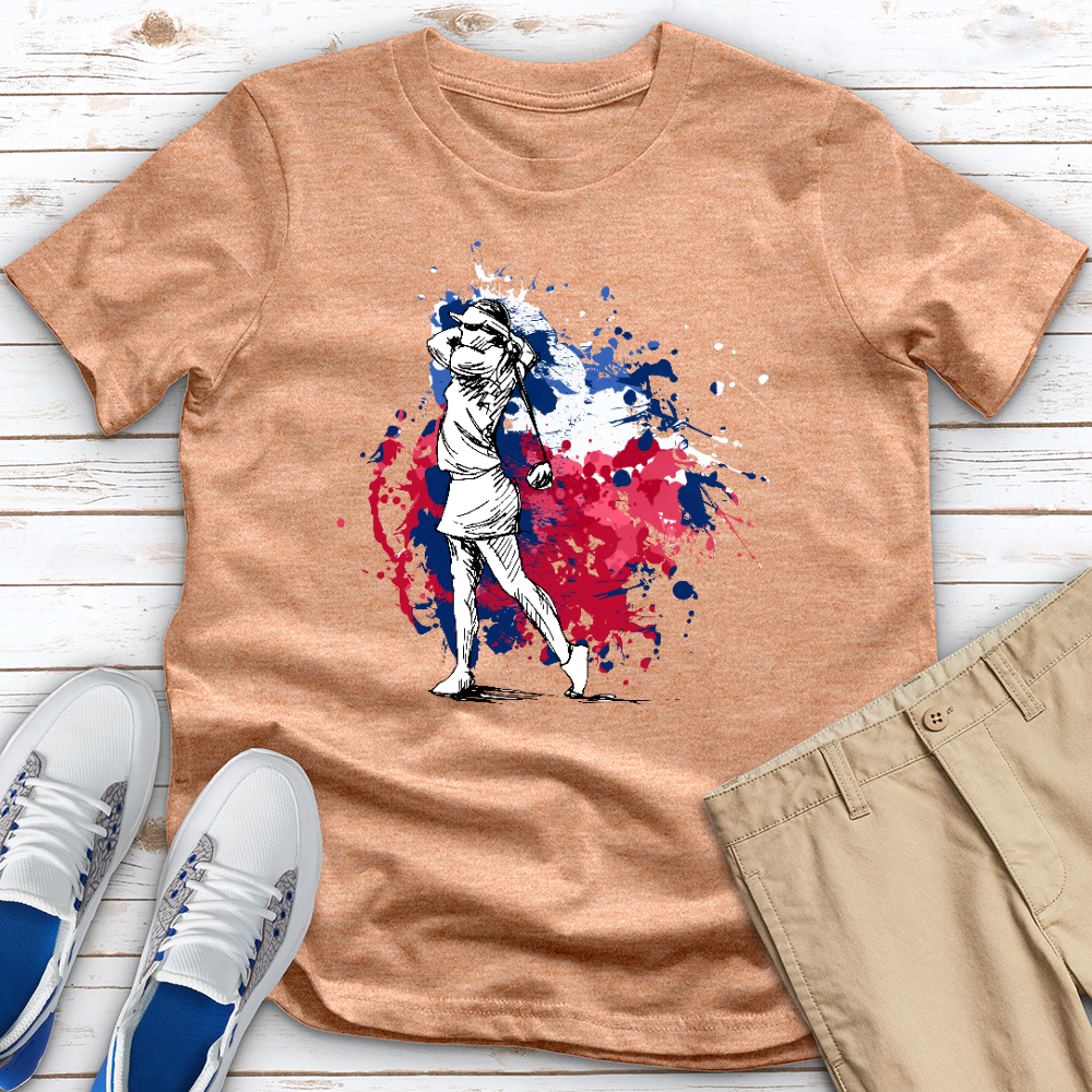 USA Golf Heathered Tee