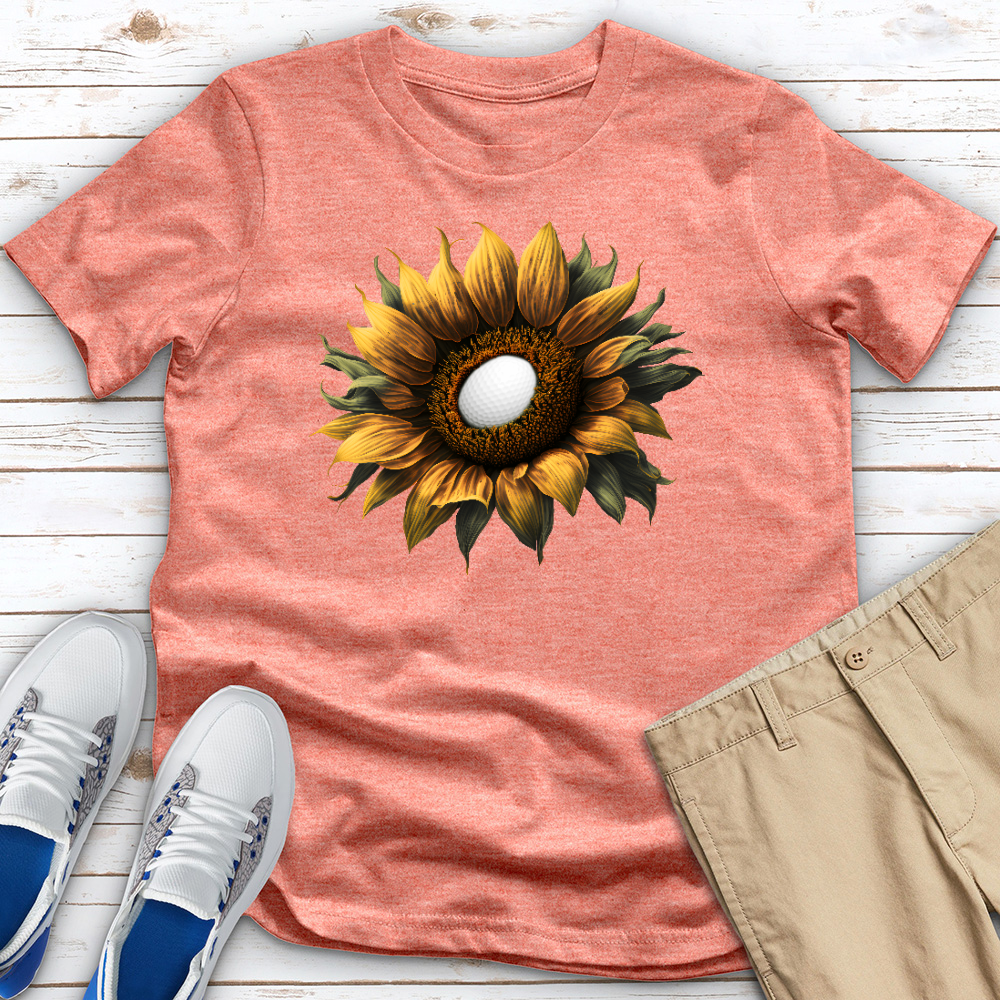 Sunflower Golf Bloom Heathered Tee