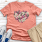 Heart of Flowers and Golf Heathered Tee