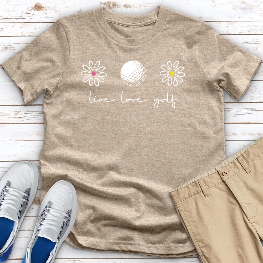 Live Love Golf Heathered Tee