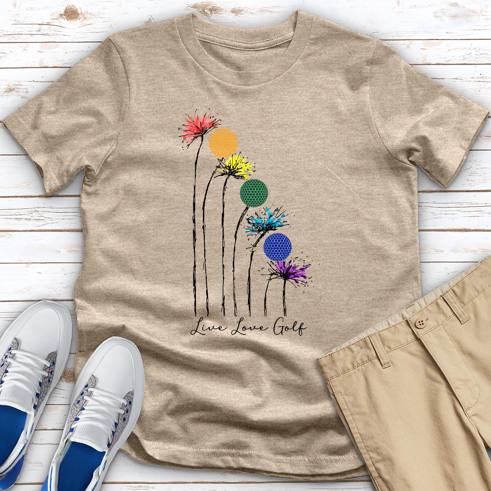 Live Love Golf Heathered Tee