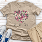 Live Love Golf Heart Heathered Tee